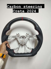 Carbon steering for Hyundai Creta 2024 onwards