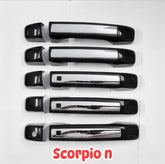 Black and chrome handle covers