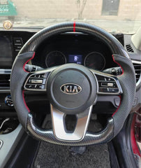 Kia copy carbon Steering for Sonet Type-1 Type-2, Seltos type 1 and 2,Carens
