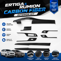 CARBON FIBER DESIGN INTERIOR KIT FOR MARUTI ERTIGA 2018 ONWARDS AND TOYOTA RUMION