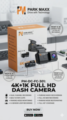 PARK MAXX DASH CAMERA FRONT AND REAR WITH HARD WIRING