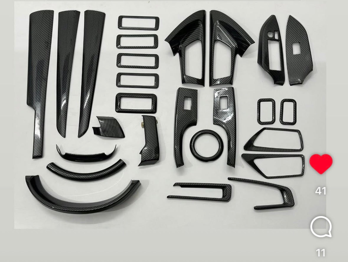 TOYOTA INNOVA CRYSTA CARBON FIBER INTERIOR KIT (UPPER PASTING PARTS)