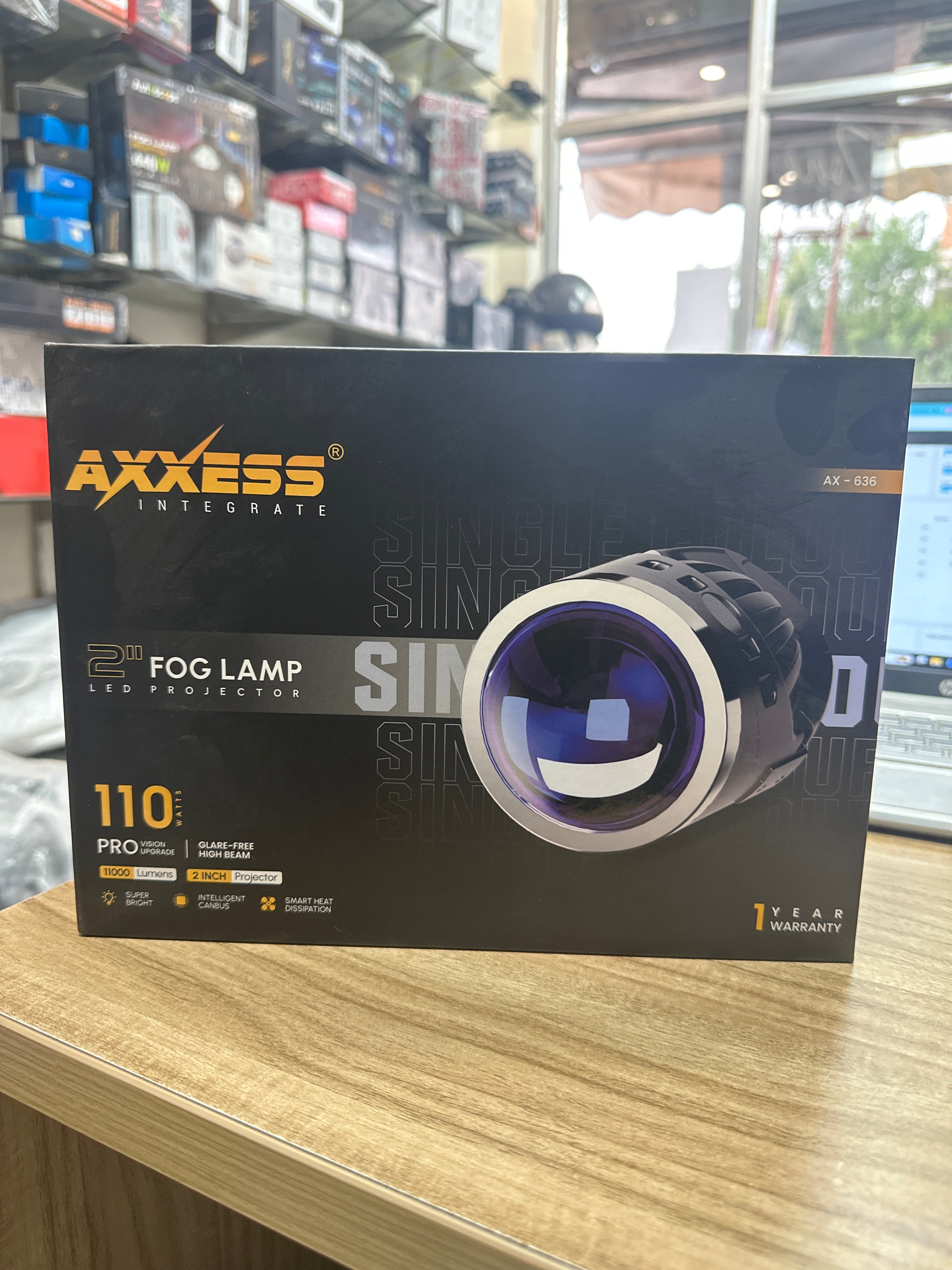 Axxess 2 inch single colour projector foglamp