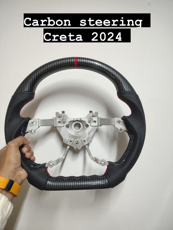 Carbon steering for Hyundai Creta 2024 onwards