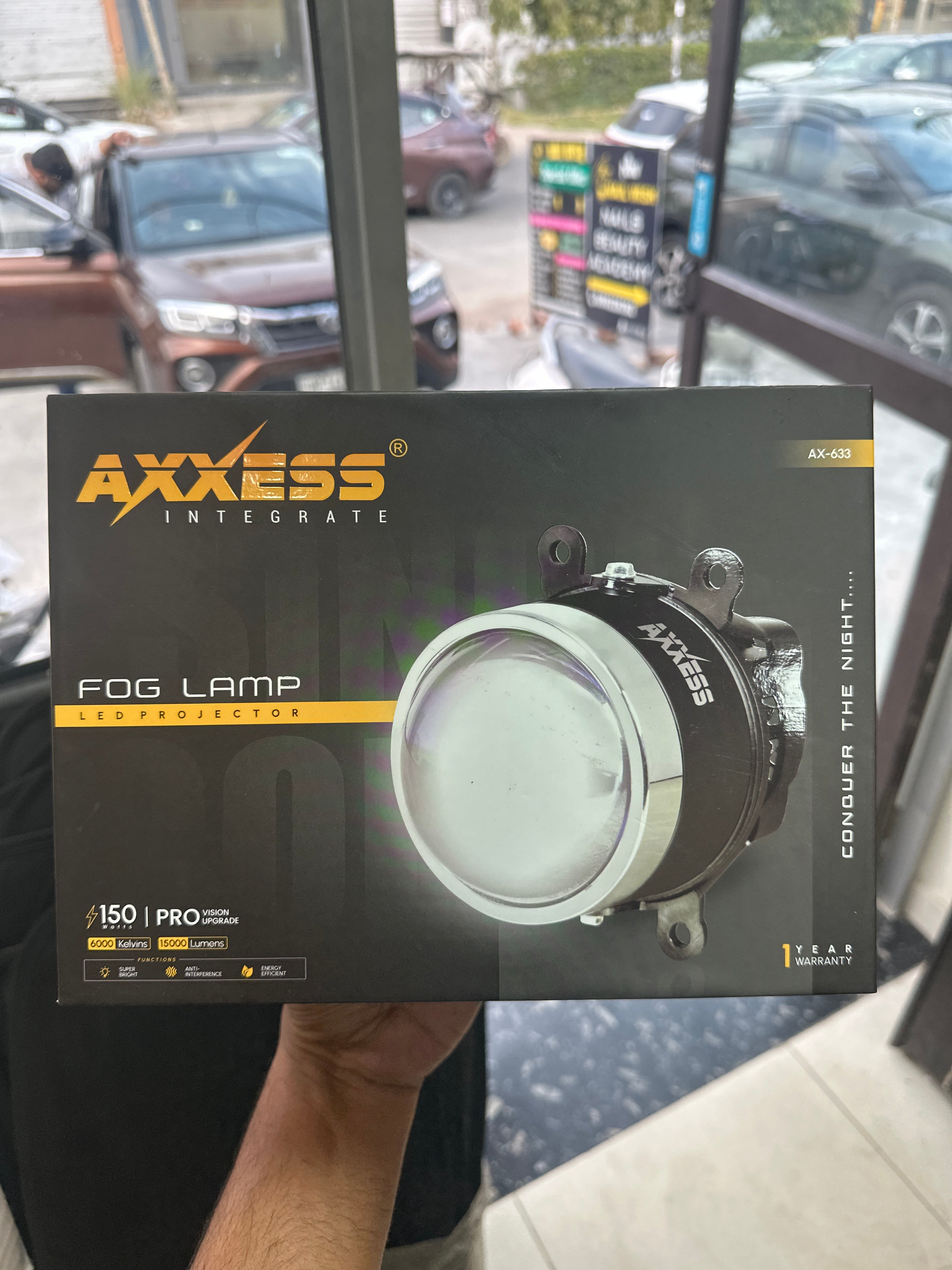 Axxess 3 inch single colour projector foglamp