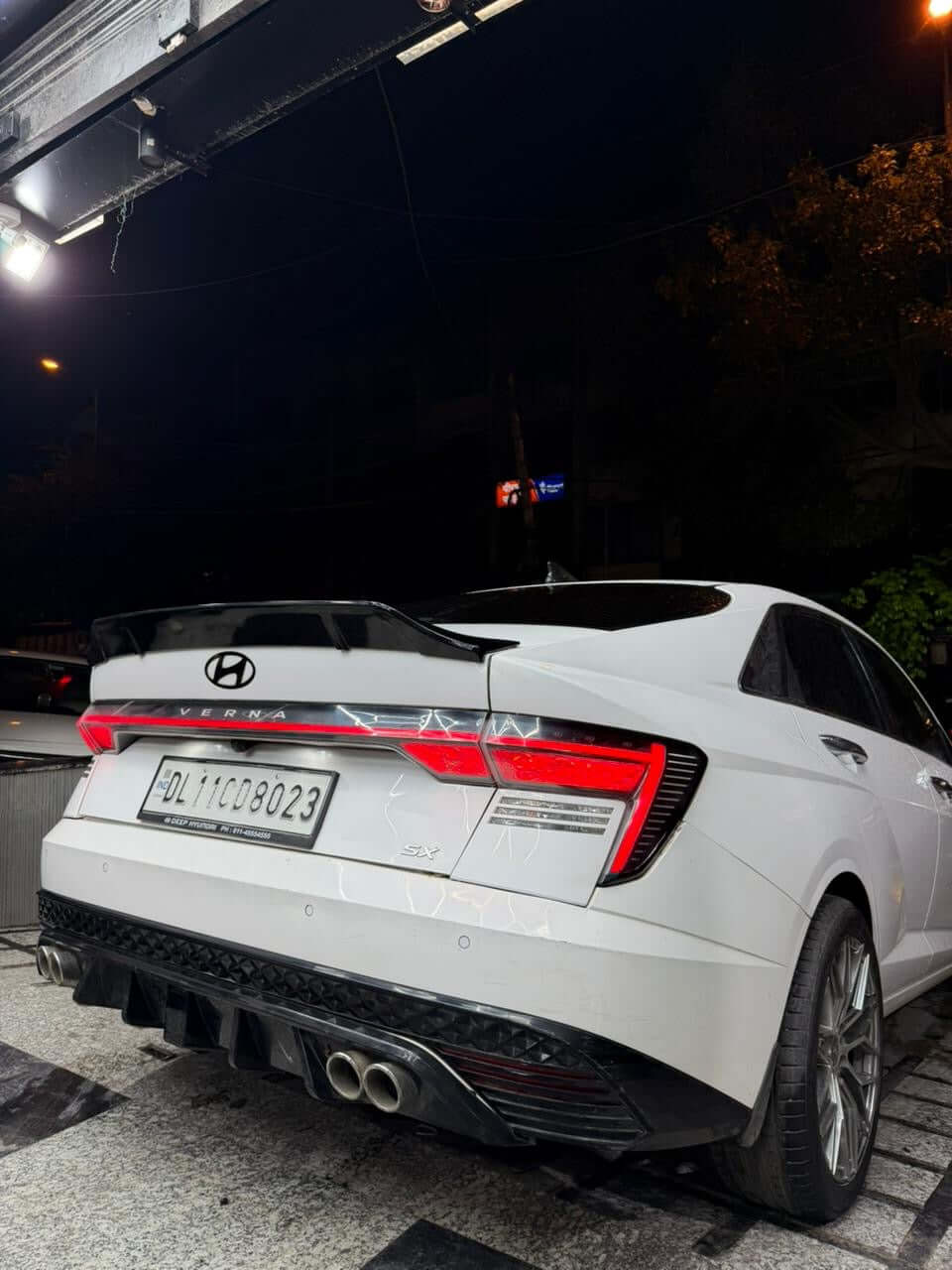 HYUNDAI VERNA 2023 ONWARDS LIP SPOILER DUCKTALE STYLE