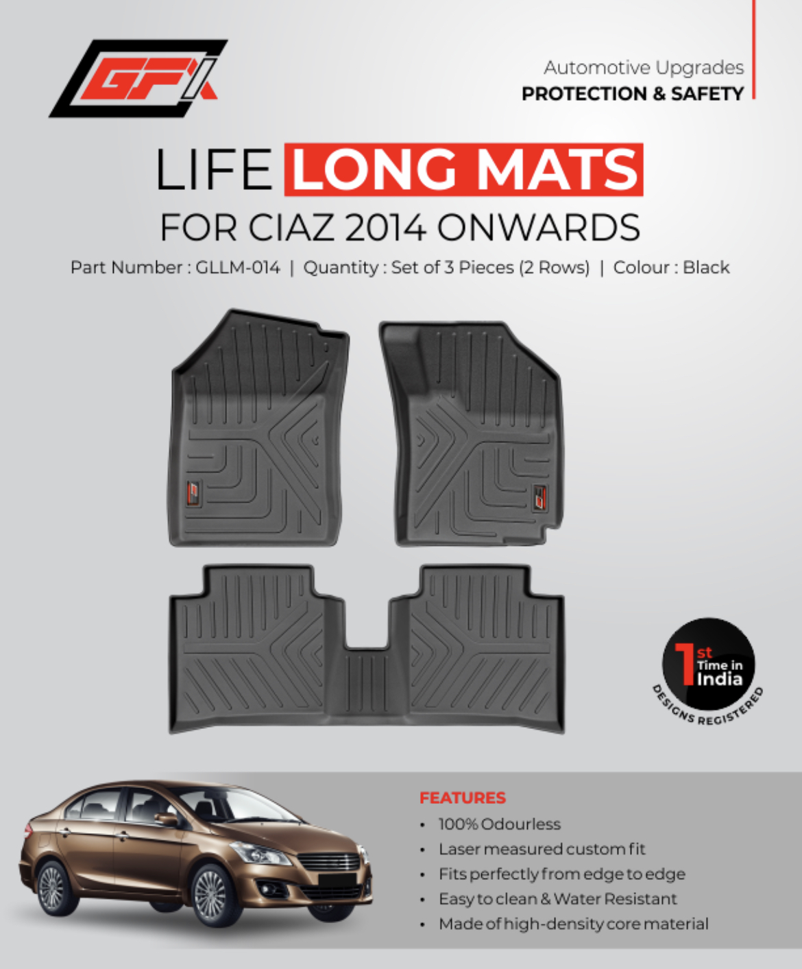 MARUTI CIAZ 2014 ONWARDS LIFE LONG MAT